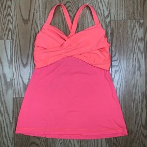 LULULEMON Pink Orange Front Cross Over